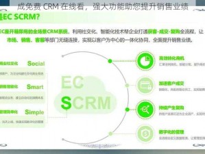 成免费 CRM 在线看，强大功能助您提升销售业绩