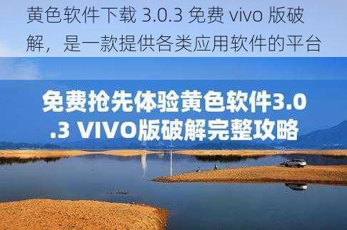 黄色软件下载 3.0.3 免费 vivo 版破解，是一款提供各类应用软件的平台