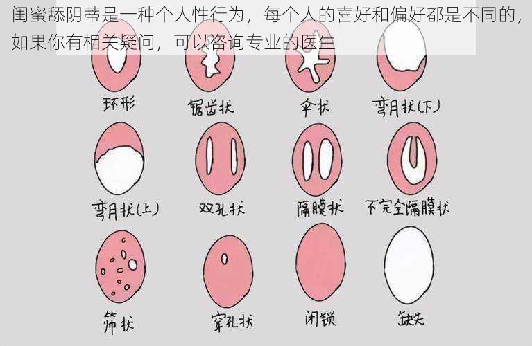 闺蜜舔阴蒂是一种个人性行为，每个人的喜好和偏好都是不同的，如果你有相关疑问，可以咨询专业的医生