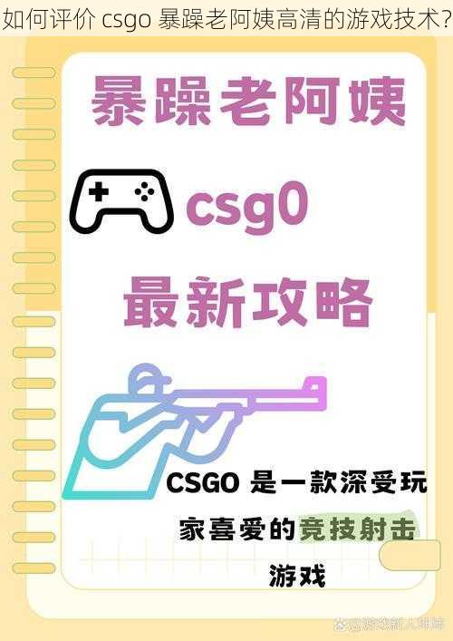 如何评价 csgo 暴躁老阿姨高清的游戏技术？