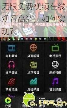 无限免费视频在线观看高清，如何实现？