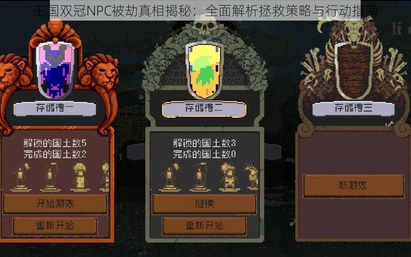 王国双冠NPC被劫真相揭秘：全面解析拯救策略与行动指南