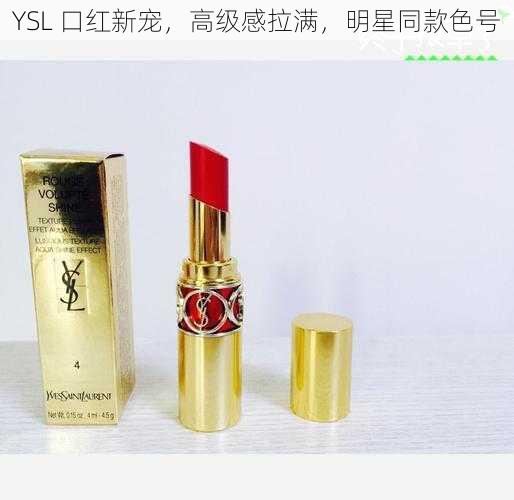 YSL 口红新宠，高级感拉满，明星同款色号