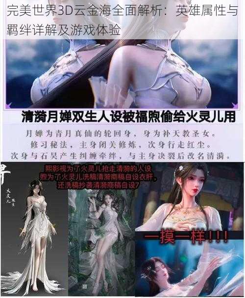 完美世界3D云金海全面解析：英雄属性与羁绊详解及游戏体验