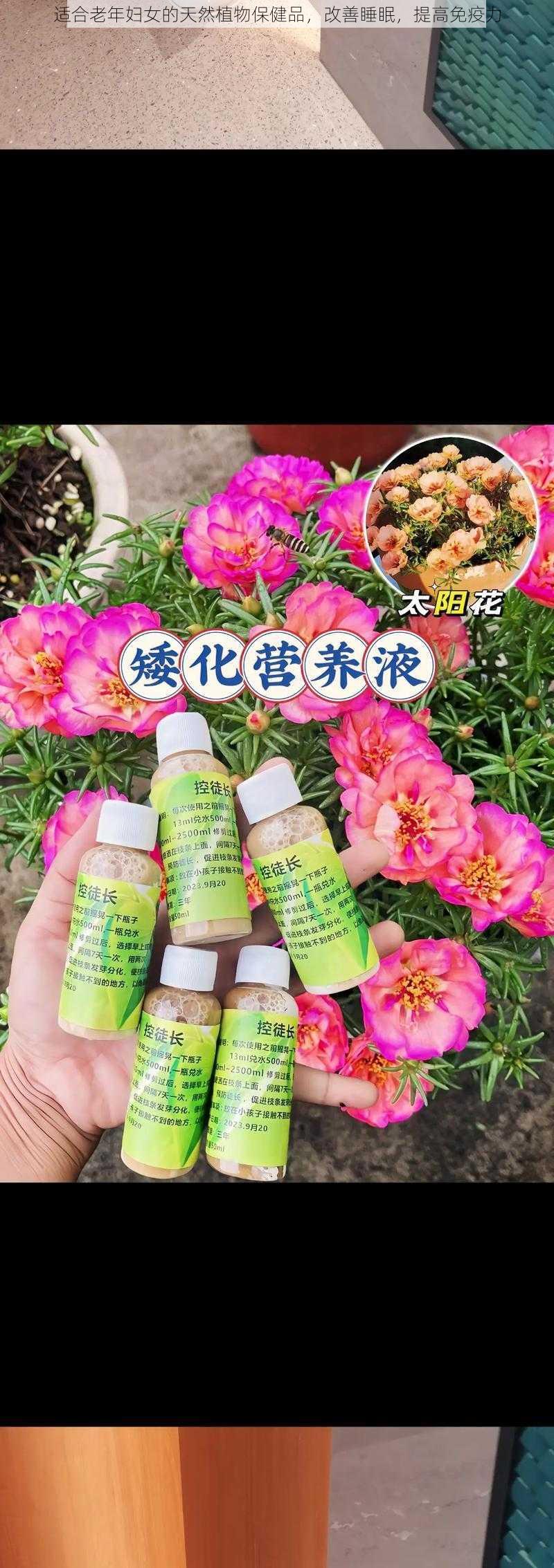 适合老年妇女的天然植物保健品，改善睡眠，提高免疫力