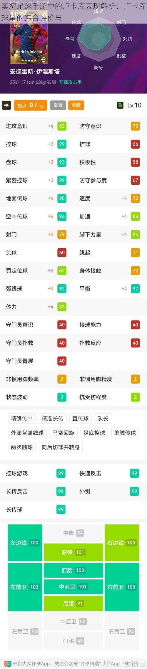 实况足球手游中的卢卡库表现解析：卢卡库球星的综合评价与